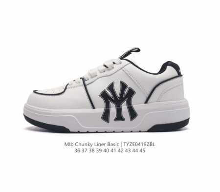 Mlb Chunky Liner Basic 人气单品学长鞋系列轻量增高厚底百搭休闲运动板鞋 男女轻便胶鞋 高级街头休閒品牌鞋。Mlb Chunky Liner - 点击图像关闭