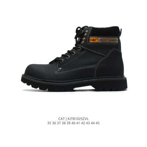 公司级 CAT FOOTWEAR CAT 卡特工装 休闲复古男女同款鞋系列靴子 中高帮马丁靴 新款潮板鞋 专治各种不帅 鞋身轻便 舒适性相当不错 橡胶大底 上身