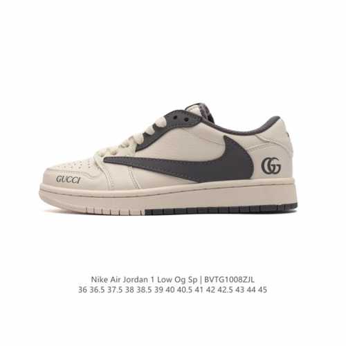 公司级 耐克 Nike Air Jordan 1 Low Og Sp Military Blue Aj1乔1 倒勾 Gucci联名 低帮篮球鞋 Aj1 乔丹1代