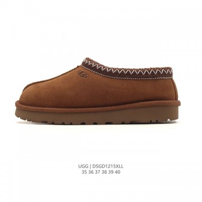 公司级 Ugg雪地靴大毛领！秋冬必备款｜独家实拍官方经典款秋冬羊皮毛一体加绒加厚雪地靴 皮革 舒适柔软时尚 耐磨增高保暖 低帮 运动休闲家居棉拖鞋 女款栗色 尺