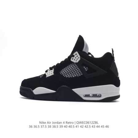 真标 耐克 Nike Air Jordan 4 Retro Og迈克尔 乔丹aj4代乔4 中帮复古休闲运动文化篮球鞋。秉承轻量化的速度型篮球鞋设计思想完成设计， - 点击图像关闭