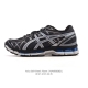 公司级 亚瑟士Asics Gel-Kinetic Fluent 舒适百搭 合成革防滑耐磨 低帮跑步鞋 男款 首先配色上十分经典百搭的黑金配色，非常好去搭配衣裤穿