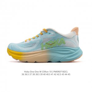 新款 Hoka One One 推出升级 Clifton 10 克利夫顿10代 男女士休闲跑步鞋轻量缓震运动鞋。Hoka One One的Clifton克利夫顿