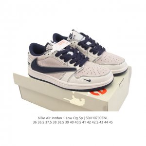 公司级 真标 耐克 Nike Air Jordan 1 Low Og Sp Military Blue Aj1乔1倒勾 2025年新款 蛇年新款 低帮篮球鞋 A