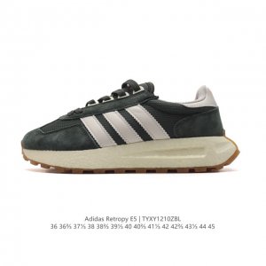 公司级 阿迪达斯 新款 三叶草 厚底 Adidas Retropy E5 新款 爆米花 低帮经典运动鞋潮厚底增高男女士慢跑鞋。以70年代经典跑步鞋为灵感，新鲜演