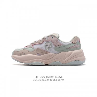 斐乐 女款老爹鞋 FILA FUSION 厚底增高百搭运动板鞋 意大利百年经典运动品牌，网红单品 小红书推荐爆款 FILA斐乐新款小白鞋斐乐潮牌文化街头风运动鞋