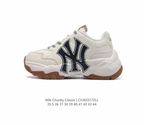 韩国mlb 男女复古老爹 Mlb Bigball Chunky Mono 复古印花 男女厚底增高纽约洋基队老爹运动休闲鞋 Mlb他们家老爹鞋一直都是深受大家喜爱