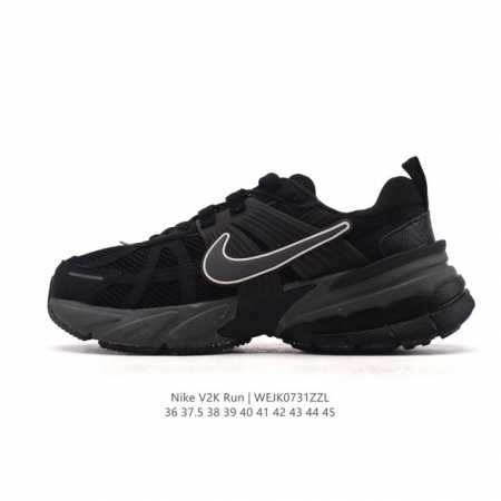 Nike 耐克 V2K Run 减震防滑 复古低帮运动跑步鞋 超火复古跑鞋，采用太空革组合呼吸网眼布鞋面材质，搭载正确4层组合底模，嵌入Tpu加固稳定模块,双层 - 点击图像关闭