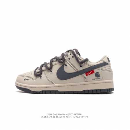 耐克 Nike Dunk Low Retro 运动鞋复古板鞋 双鞋带 解构绑带，作为 80 年代经典篮球鞋款，起初专为硬木球场打造，后来成为席卷街头的时尚标杆， - 点击图像关闭