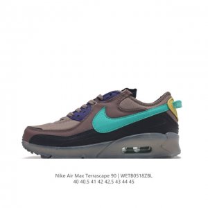 耐克nike Air Max Terrascape 90 复古休闲运动鞋厚底增高气垫缓震男女跑步鞋 。革新外底设计，打造出众造型；半透明 Nike Grind