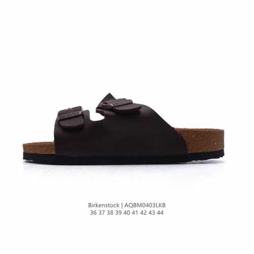 公司级 德国百年知名鞋履品牌 博肯Birkenstock 勃肯拖鞋系列凉拖鞋休闲沙滩凉鞋 广东原产#采用质地柔软牛皮革 中底搭载缓震软木橡胶 外置Eva轻量片装