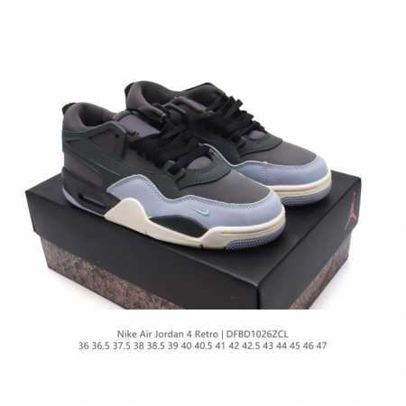 耐克 Nike Air Jordan 4 Retro OG 低帮 迈克尔 乔丹AJ4代乔4 复古休闲运动文化篮球鞋。秉承轻量化的速度型篮球鞋设计思想完成设计，降 - 点击图像关闭