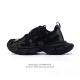 公司级 巴黎世家 Balenciaga 3Xl Sneakers 巴黎世家 十代网布系带低帮走秀复古老爹运动鞋 透气网纱 网面 材料和聚氨酯 磨损效果 鞋头边缘