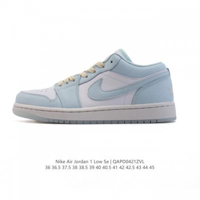 耐克 乔丹Air Jordan 1 Low Aj1 乔1 乔丹1代Aj1 低帮复古文化休闲运动篮球鞋，从1985 年面世的元年款汲取设计灵感，采用简洁大方的经典