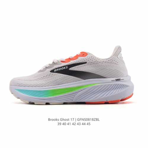 新品公司级 布鲁克斯Brooks Ghost 幽灵 17 经典鞋款厚底增高运动老爹鞋，Max 坐垫。搭载 Dna Loft V3 氮气超临界发泡中底，前掌厚度