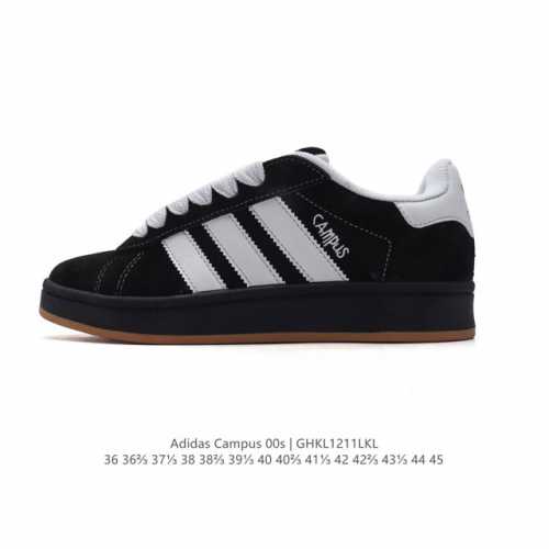 Adidas阿迪达斯.男女鞋 三叶草campus 00S 面包鞋复古休闲板鞋。千禧回潮！Adidas Campus 00S 经典再现！面包化的campus鞋款在