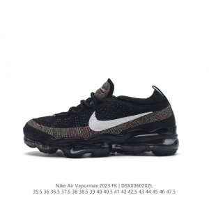 耐克 男鞋 Nike Air Vapormax2023 Fk Flyknit 运动鞋全掌长气垫 缓震跑步鞋 打孔鞋垫透气出众 可抽出来详细查看 。弹性 Flyk