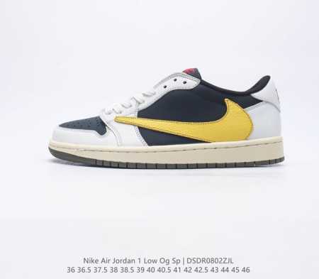 公司级AJ1倒勾Travis Scott x Air Jordan 1 ” Reverse Mocha “ AJ1乔1 TS 闪电 联名倒钩 低帮文化篮球鞋 完 - 点击图像关闭
