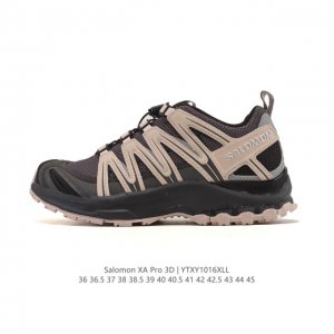 公司级 Salomon萨洛蒙 Xa Pro 3D 户外运动 网布减震防滑透气 低帮跑步鞋 男女同款款运动鞋 沙场灰#萨洛蒙Xapro3D 大面积的织物材质让质感