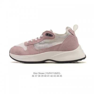 公司级 Dior 迪奥 高奢品牌 彰显高级气质 Dior 运动鞋低帮系列复古休闲鞋时尚慢跑鞋厚底老爹鞋系带 运动跑鞋 男女款 时髦单品 时尚百搭！这款迪奥Dio