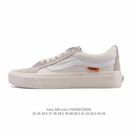 万斯 Vans Sk8-Low 经典款 小红书爆款低帮休闲帆布拼接硫化板鞋工艺：硫化1:1 重量1:1、真标、原钢印、材质标、鞋型标、合格证 尺码：35 36 - 点击图像关闭