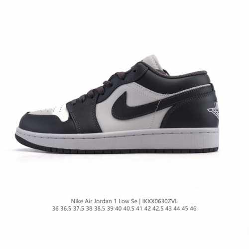耐克 乔丹Air Jordan 1 Low Aj1 乔1 乔丹1代Aj1 低帮复古文化休闲运动篮球鞋。从1985 年面世的元年款汲取设计灵感，采用简洁大方的经典