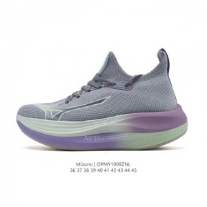 公司级 Mizuno 美津浓 复古时尚休闲舒适减震运动跑步鞋 美津浓Wave机械缓震，可以说是机械缓震跑鞋科技的翘楚。有着非凡的适应性，有着充分而持久的缓震能力