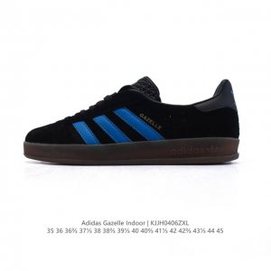 公司级 阿迪达斯 Adidas Originals Gazelle Indoor复古三叶草防滑透明橡胶板鞋经典运动鞋。这款经典鞋,忠于原版设计,缀撞色三条纹和鞋