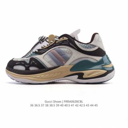 公司级 Gucci 古驰 高奢百搭休闲男女士运动鞋 明星同款缓震慢跑鞋 小红书爆款厚底增高老爹鞋 鞋面走线工整 清晰质感 高端时尚 简约大气 防滑舒适。 类型： - 点击图像关闭