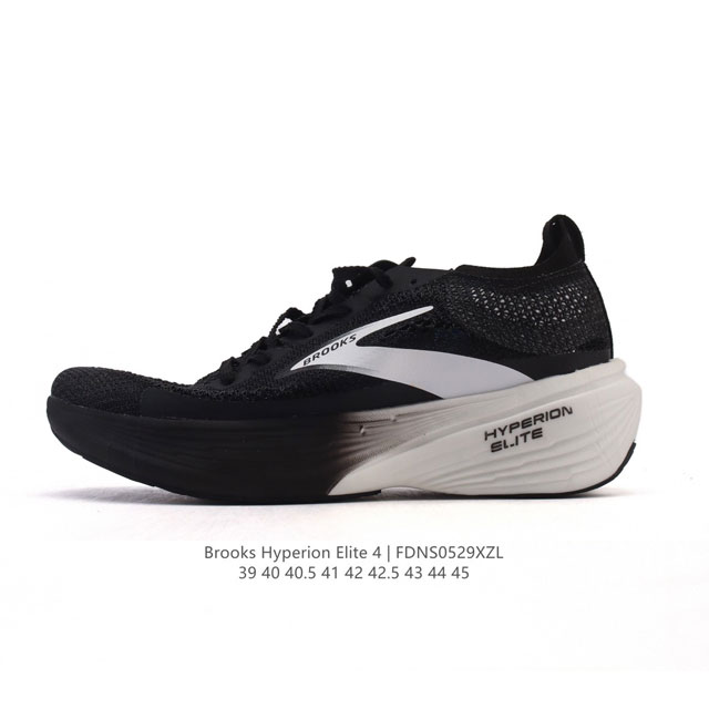 新品公司级 独家新款 布鲁克斯 Brooks 龙卷风Hyperion Elite 4Pb碳板跑鞋 老爹鞋 厚底增高缓震慢跑鞋，Brooks Hyperion E