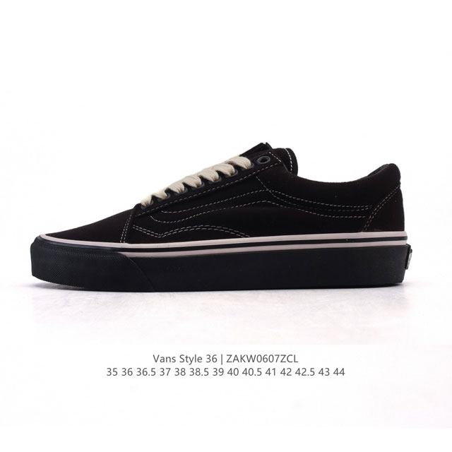 真标 带半码 Vans 万斯 Style 36 经典低帮休闲运动硫化滑板板鞋。真的是吹爆的系列,那就是Vansstyle36系列低帮经典复古文化休闲运动篮球鞋好