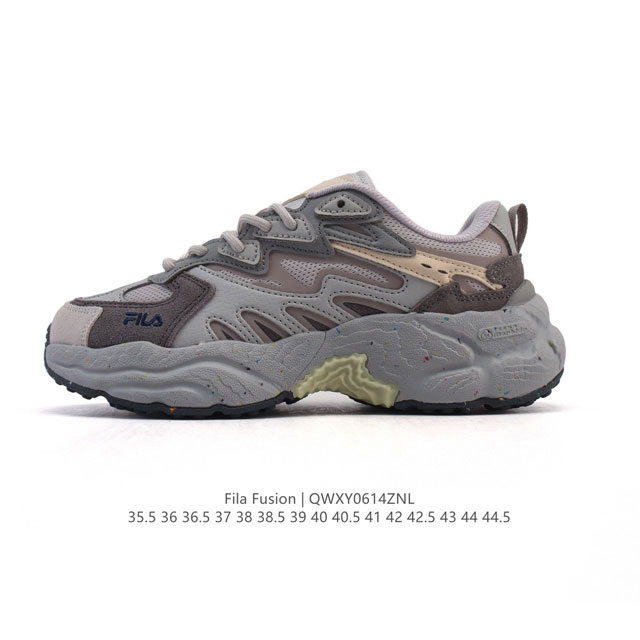 公司级 斐乐 男女同款老爹鞋 Fila Fusion 厚底增高百搭运动鞋 意大利百年经典运动品牌，网红单品 小红书推荐爆款 Fila斐乐新款小白鞋斐乐潮牌文化街