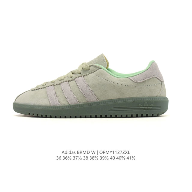Adidas Originals Bermuda Brmd 时尚复古 耐磨轻便 低帮板鞋 阿迪达斯 Adidas 三叶草女鞋夏季Adidas Brmd运动鞋休闲