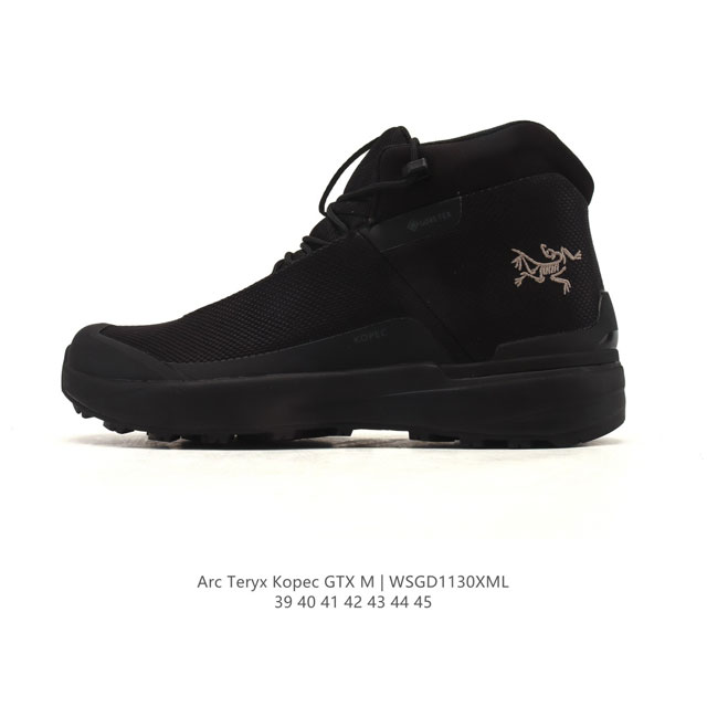 公司级 始祖鸟 Arc’Teryx 男鞋新款中帮登山鞋 Kopec Mid Gtx 覆盖防水轻量缓震耐磨徒步鞋时尚经典轻便舒适防水登山鞋舒适百搭 中高帮 徒步鞋